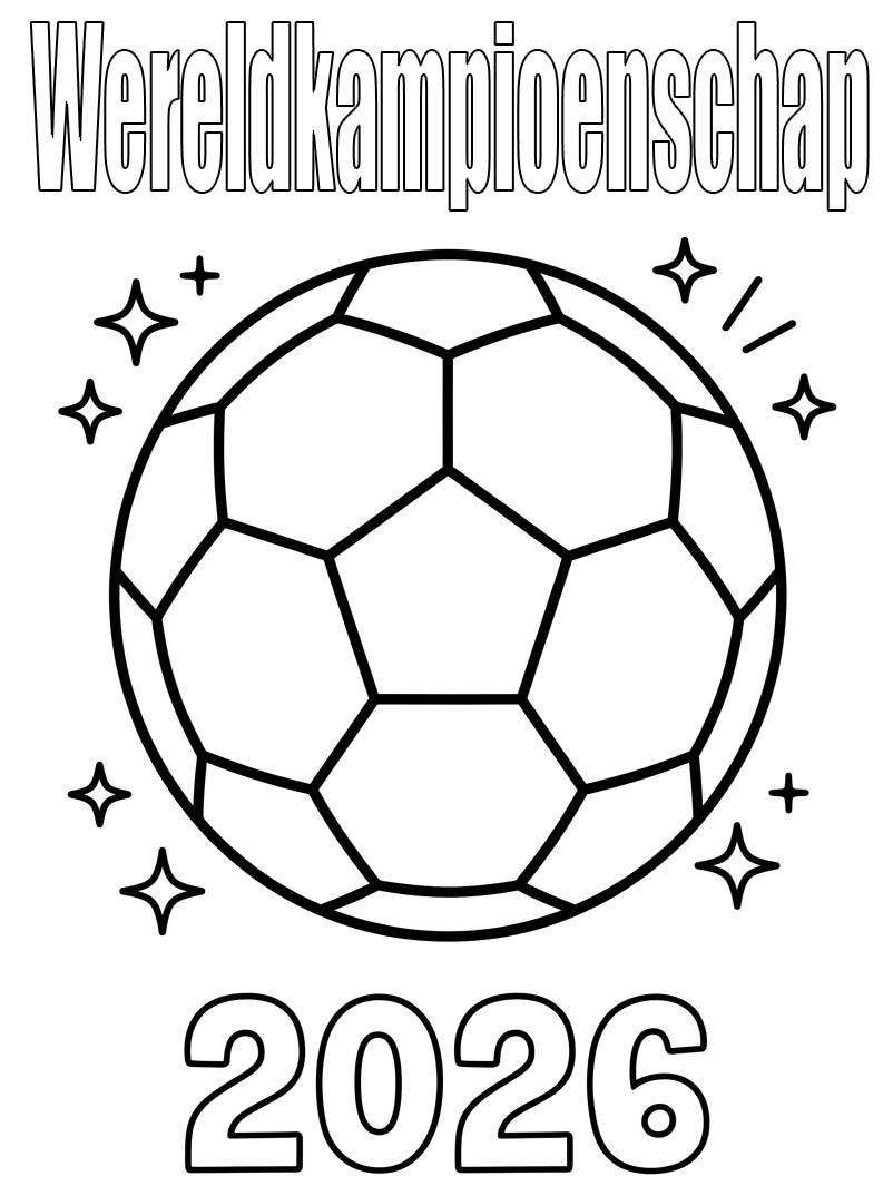 Tekenen Wereldkampioenschap 2026 eenvoudig