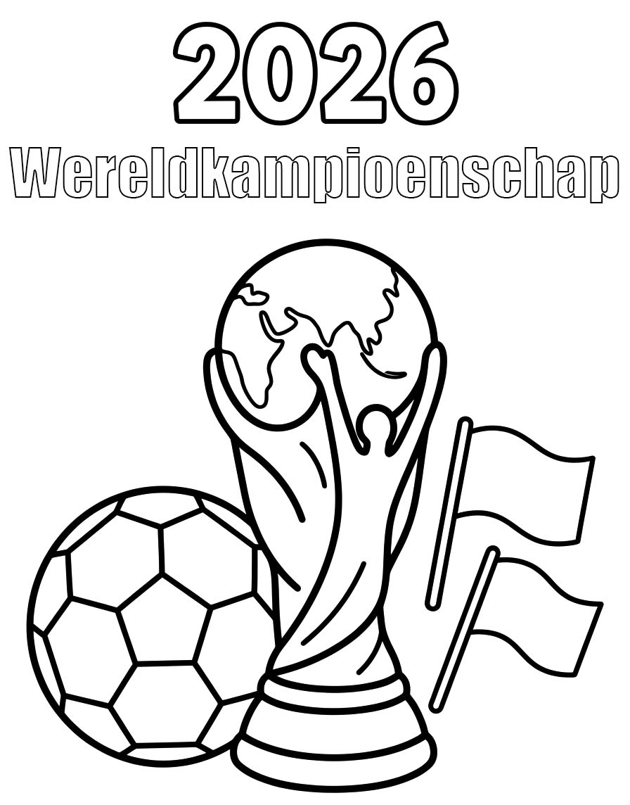 Tekenen Wereldkampioenschap 2026 gratis basis