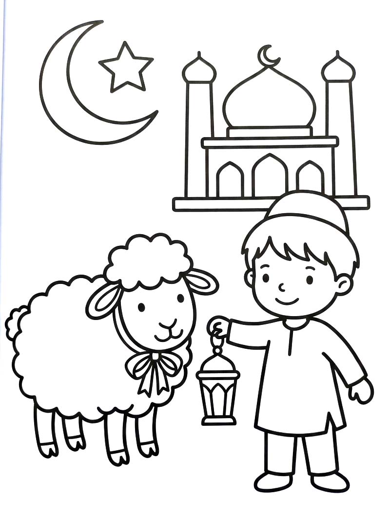 Tekening Eid al Adha basis