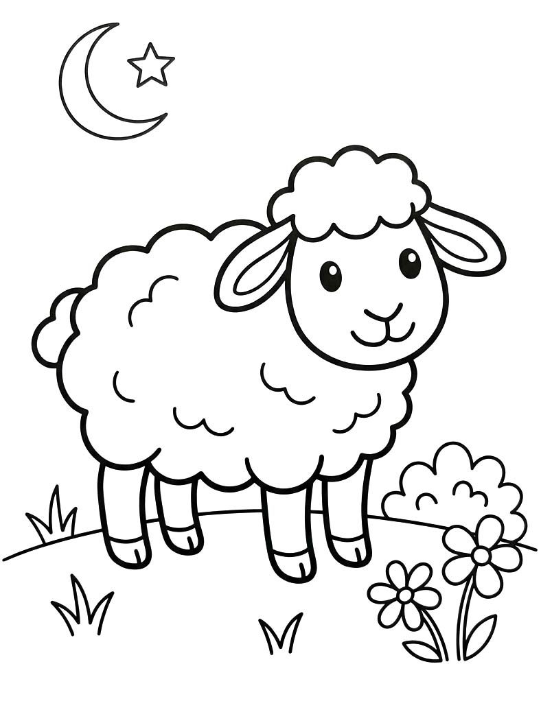 Tekening Eid al Adha gratis voor kinderen