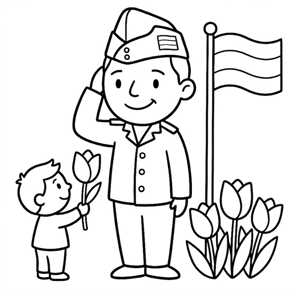 Tekening Veteranendag
