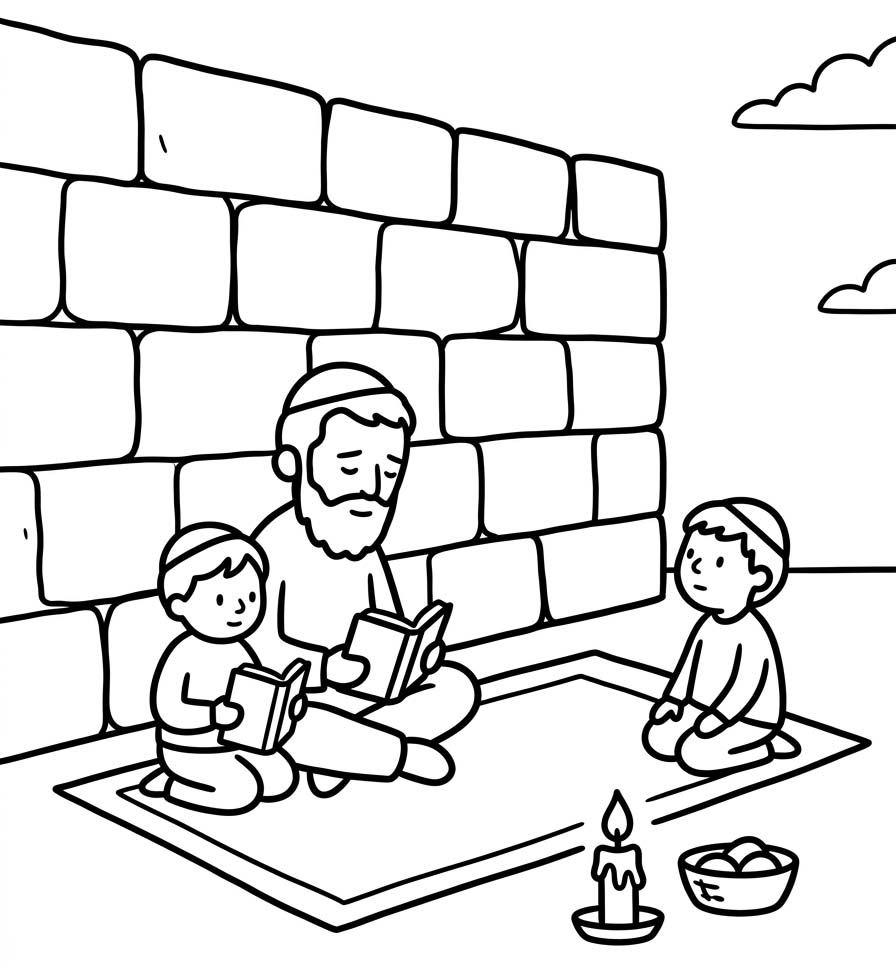 Tisha B’av afdrukbaar voor kinderen