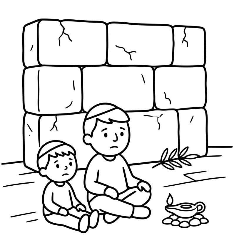 Tisha B’av gratis afdrukbaar eenvoudig