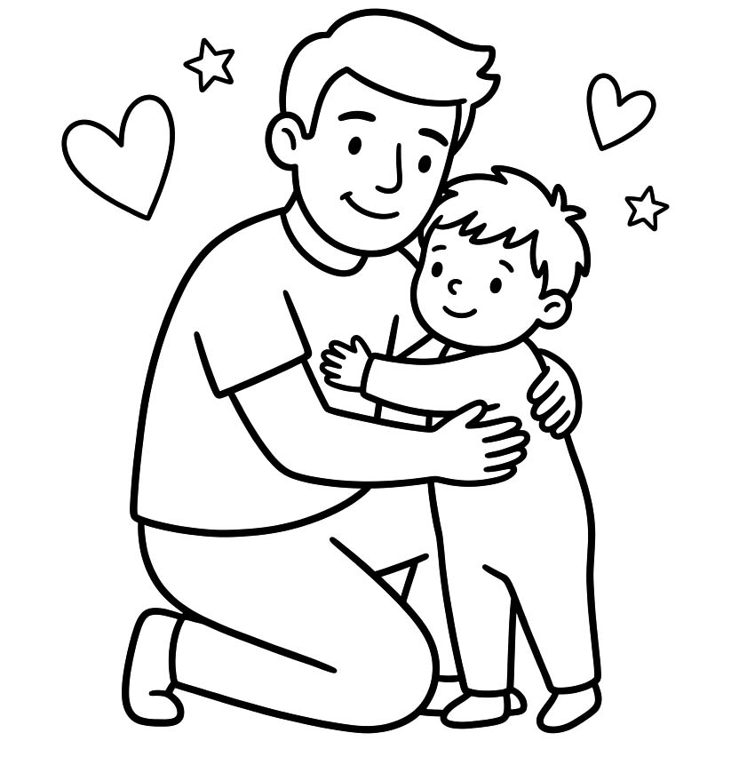 Vaderdag gratis afdrukbaar voor kinderen