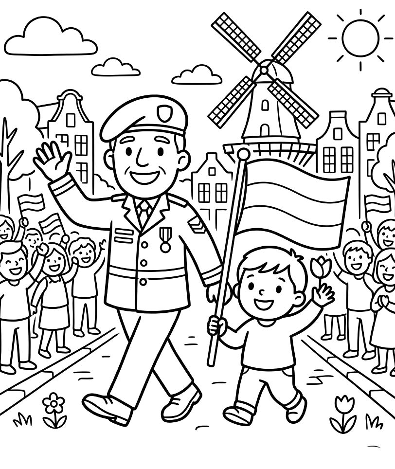 Veteranendag afdrukbaar simpel