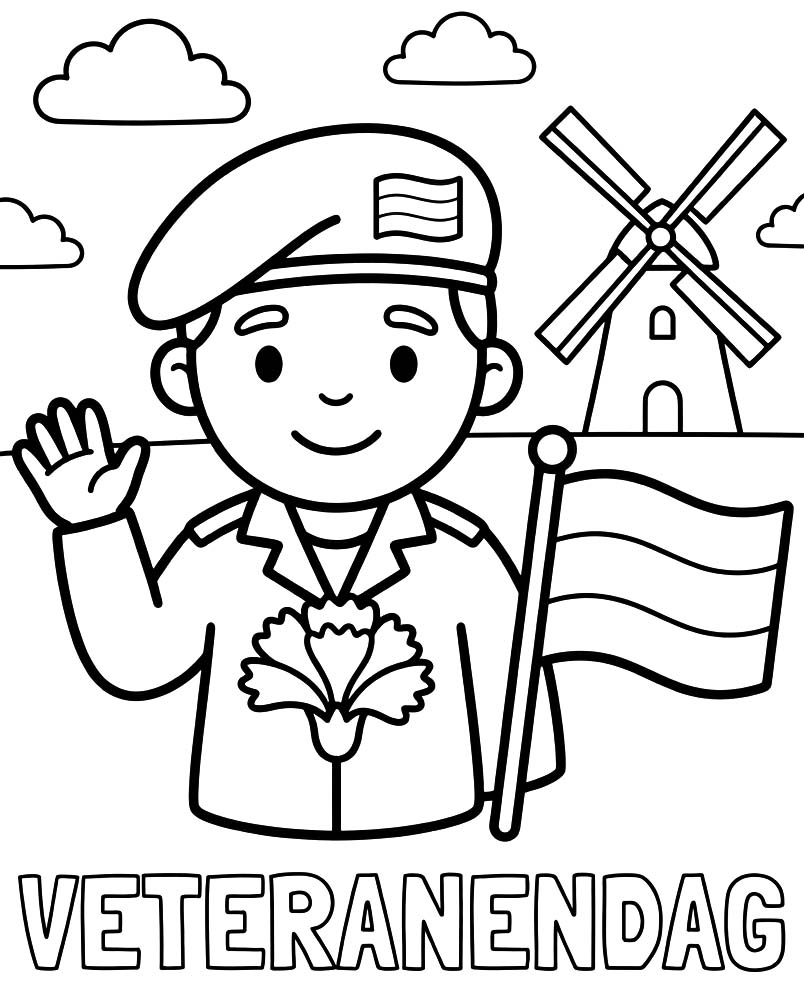 Veteranendag afdrukbaar voor kinderen