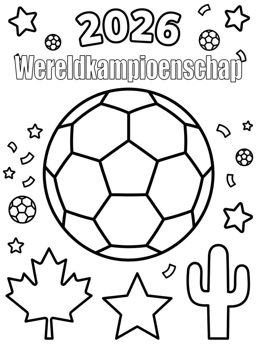 Wereldkampioenschap 2026 afdrukbaar