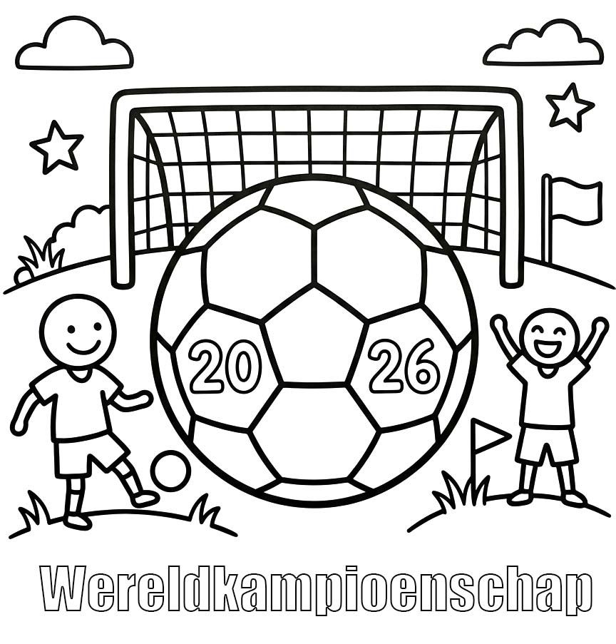Wereldkampioenschap 2026 gratis afdrukbaar eenvoudig