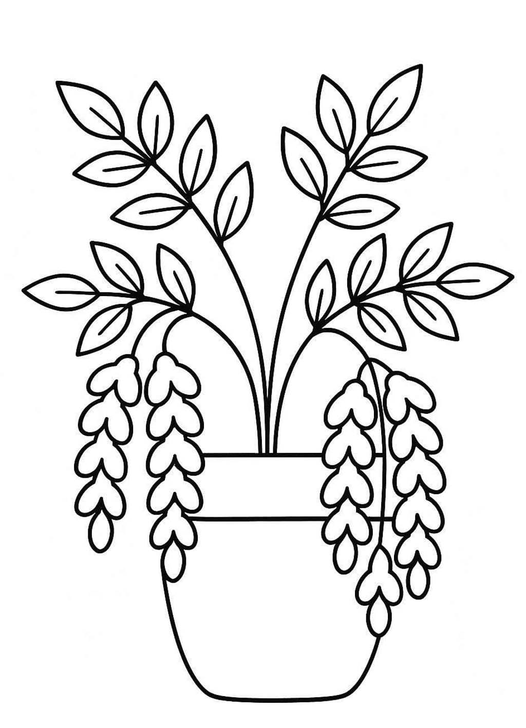 Afbeelding Bloempot printbaar