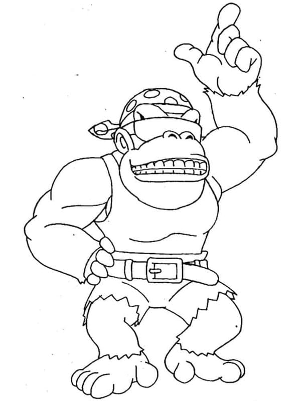 Afbeelding Donkey Kong afdrukbaar