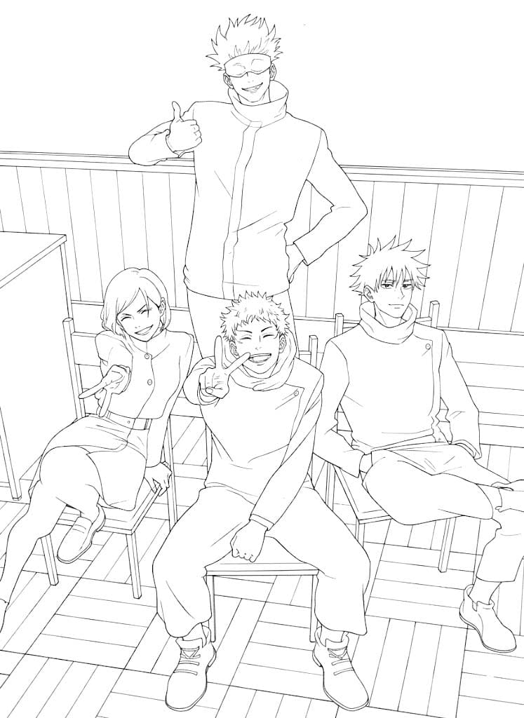 Afbeelding Jujutsu Kaisen gratis afdrukbaar
