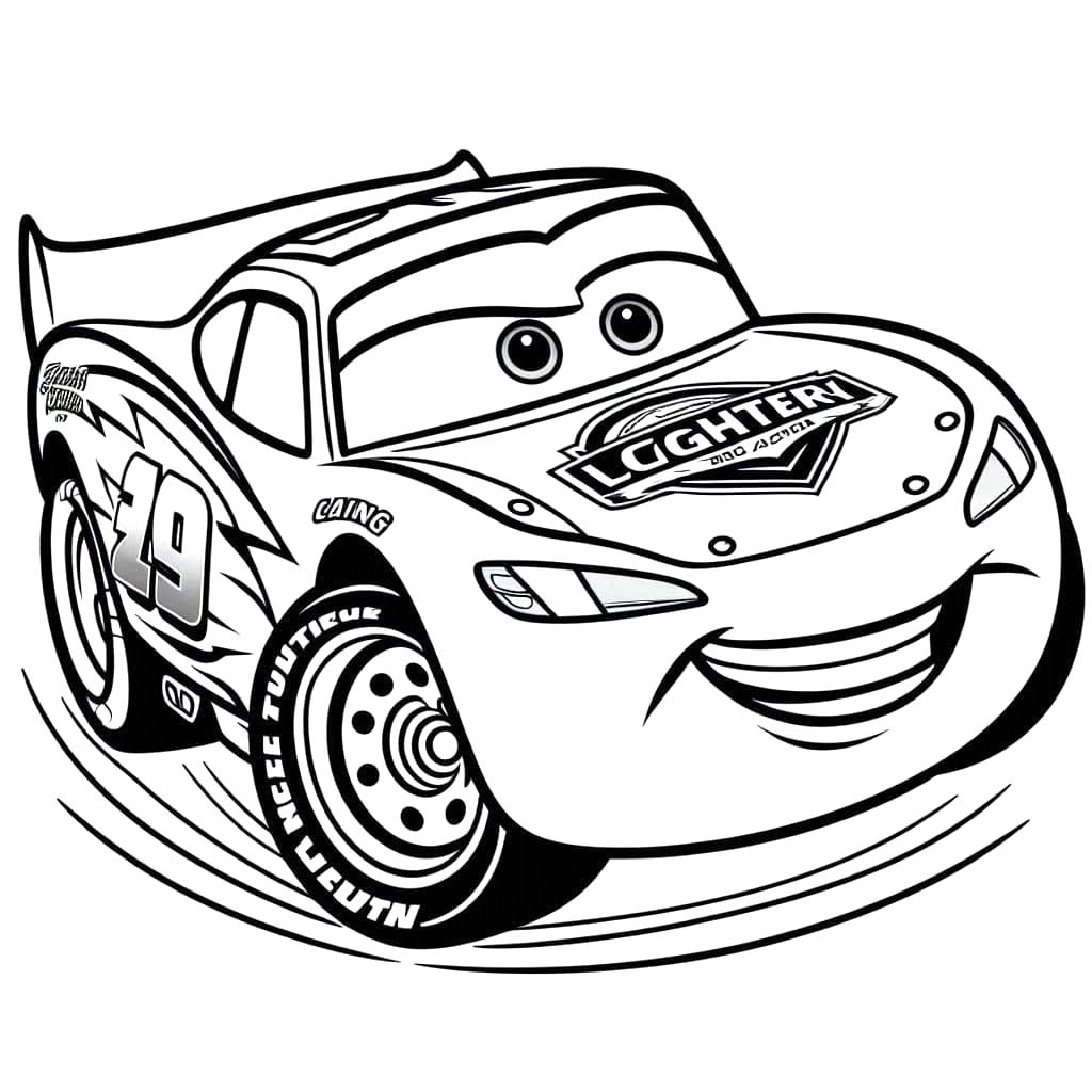 Afbeelding Lightning Mcqueen afdrukbaar