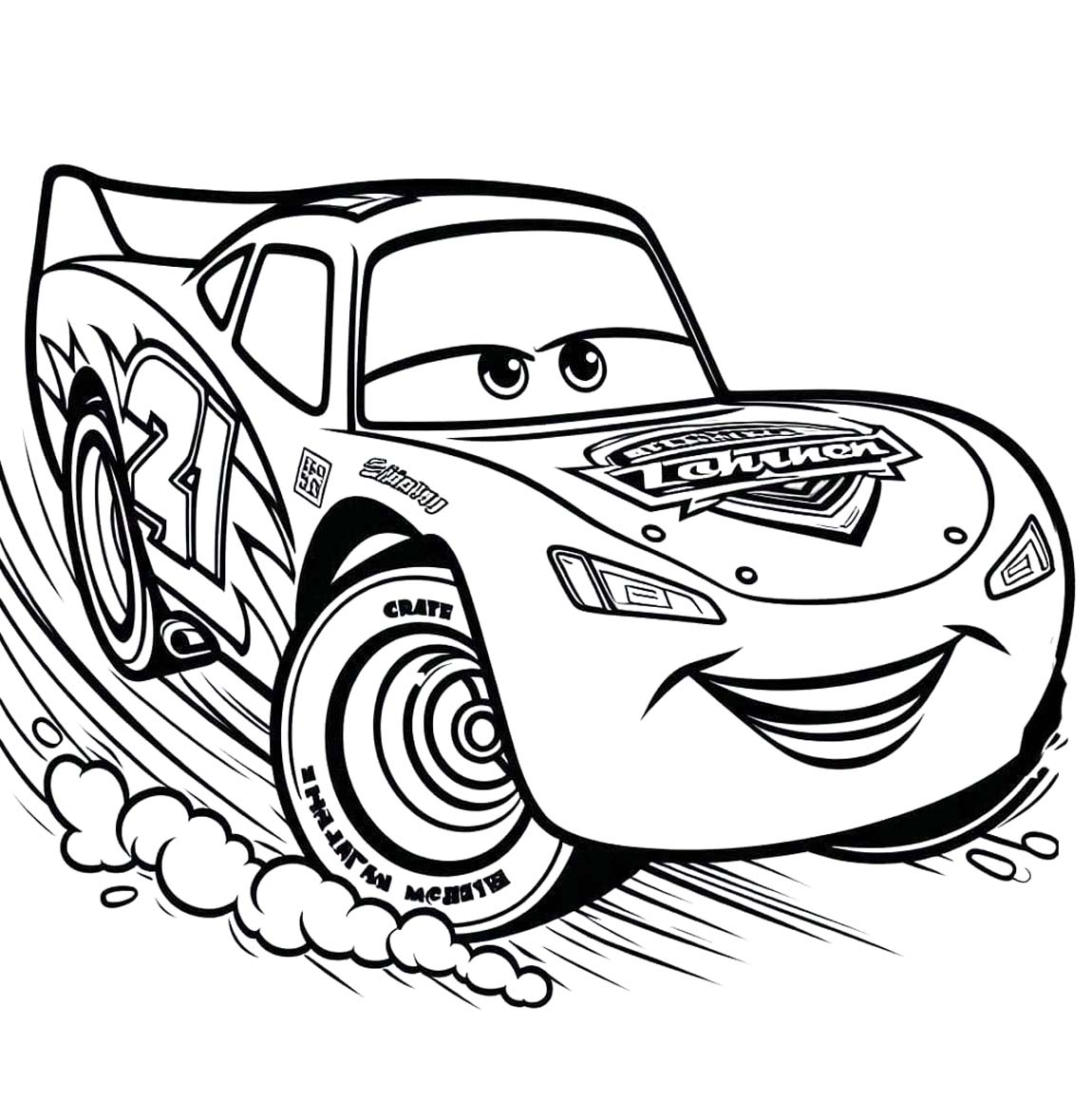 Afbeelding Lightning Mcqueen printbaar
