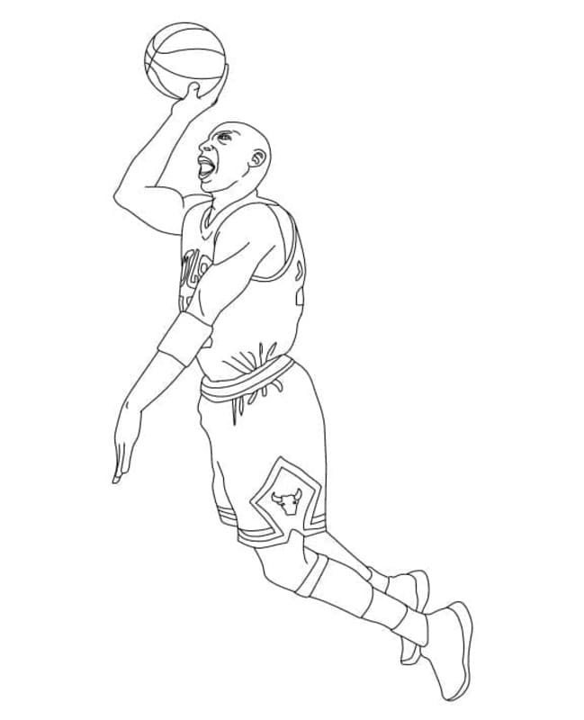 Afbeelding Michael Jordan gratis afdrukbaar