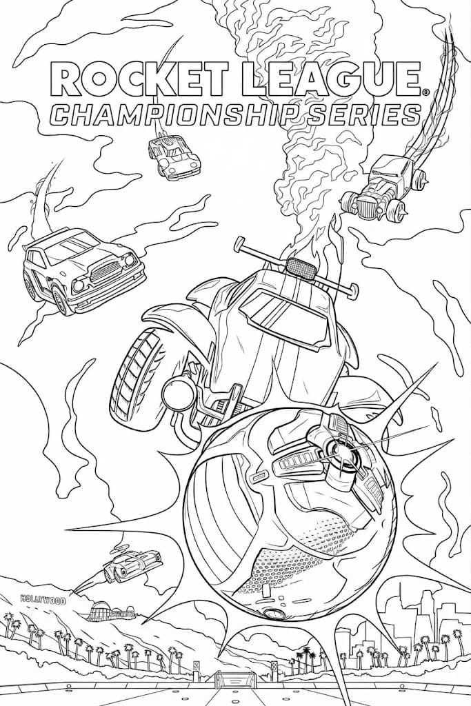 Afbeelding Rocket League printbaar