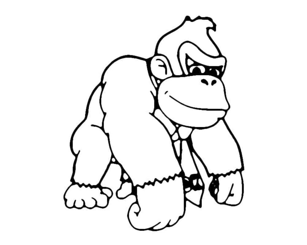 Donkey Kong afdrukbaar eenvoudig