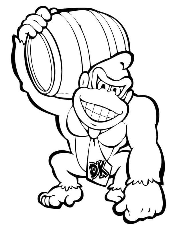 Donkey Kong afdrukbaar