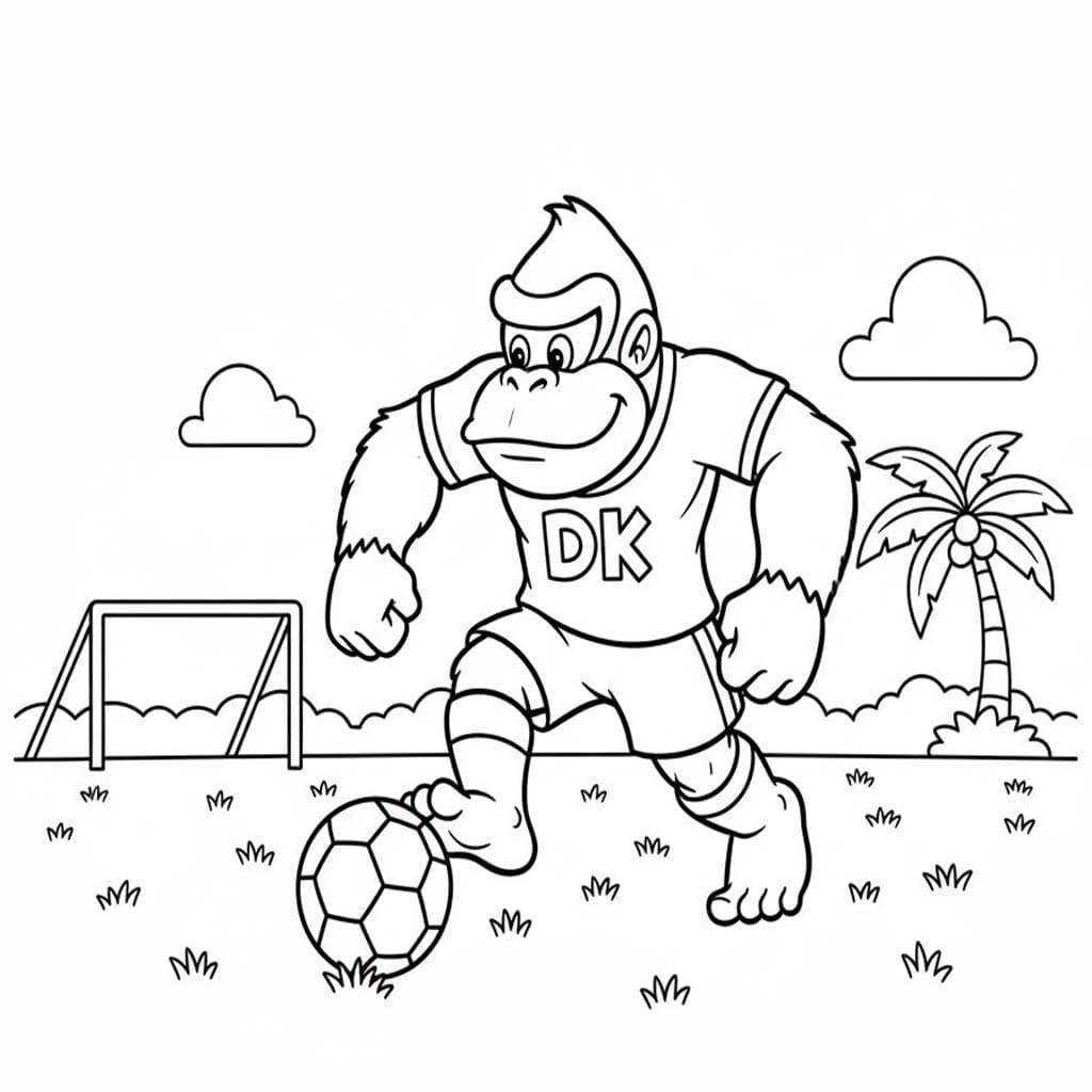 Donkey Kong gratis afdrukbaar basis