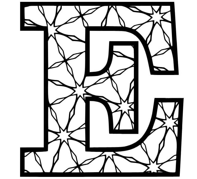 Letter E gratis