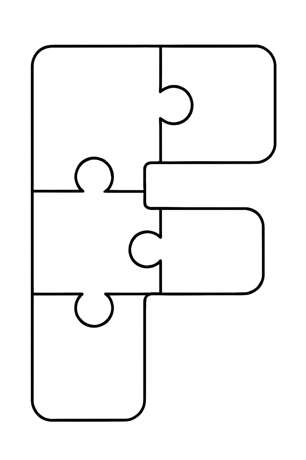 Letter F gratis afdrukbaar basis