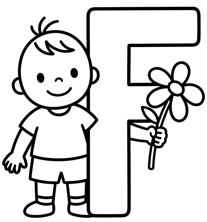 Letter F gratis basis