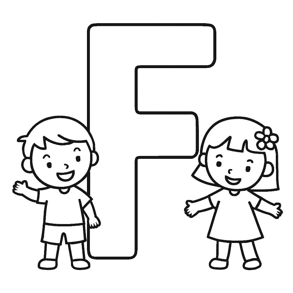 Letter F voor kinderen