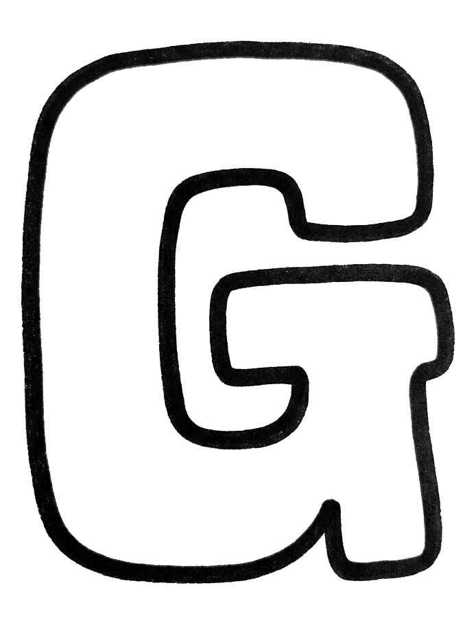 Letter G gratis voor kinderen