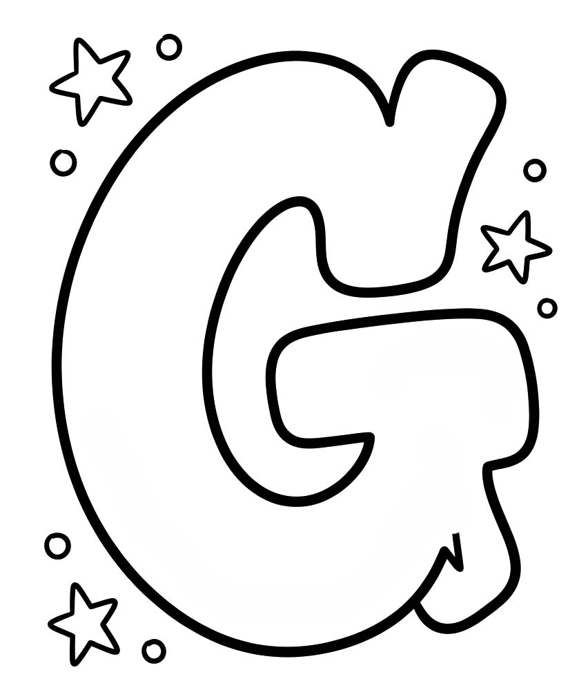 Letter G voor kinderen