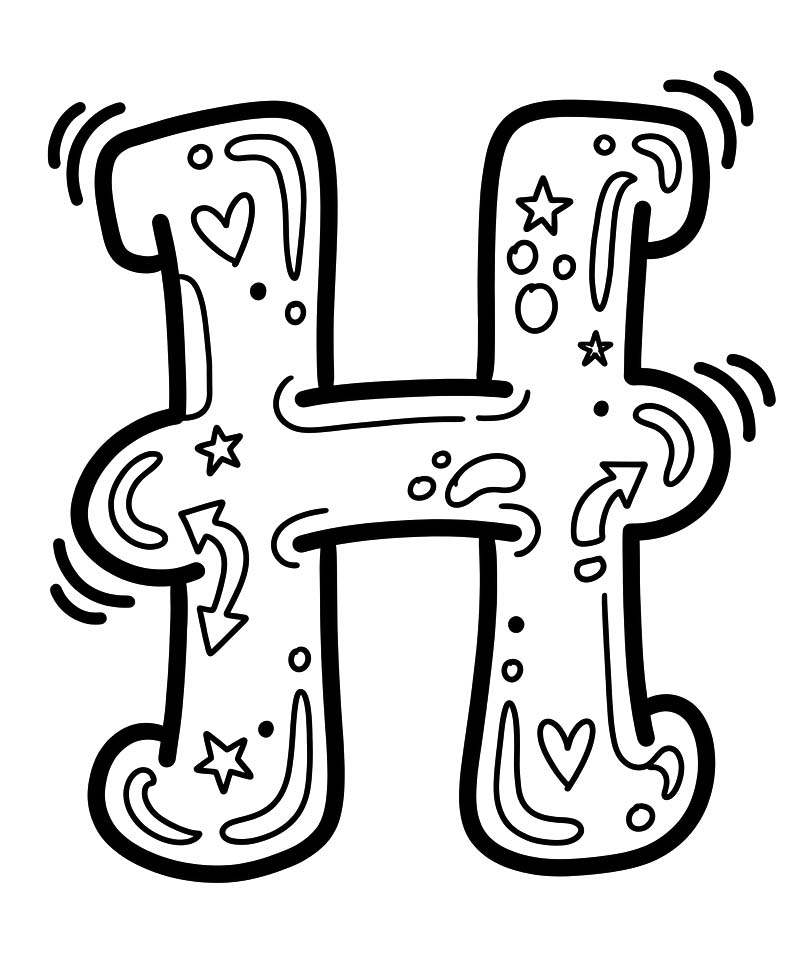 Letter H gratis basis