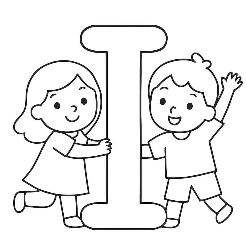 Letter I gratis eenvoudig