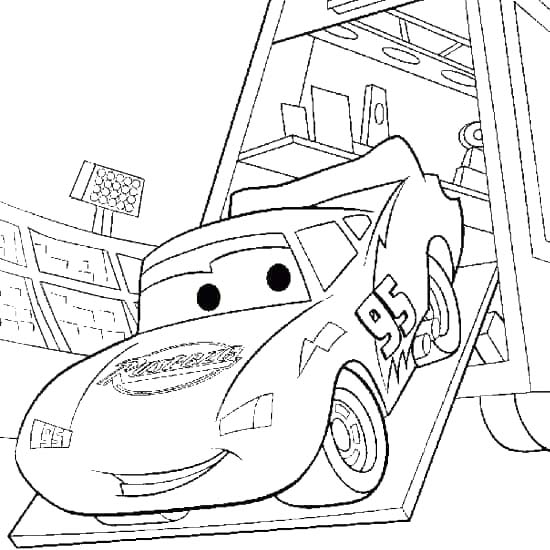 Lightning Mcqueen afdrukbaar voor kinderen