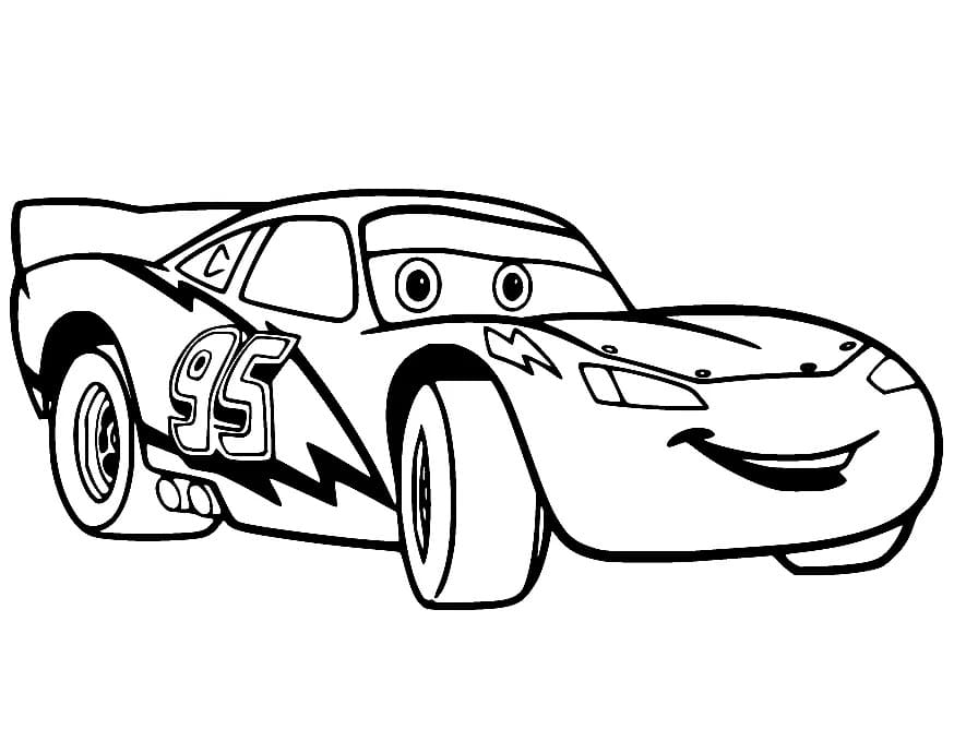 Lightning Mcqueen gratis afdrukbaar eenvoudig