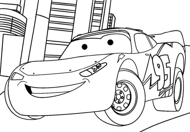Lightning Mcqueen gratis eenvoudig