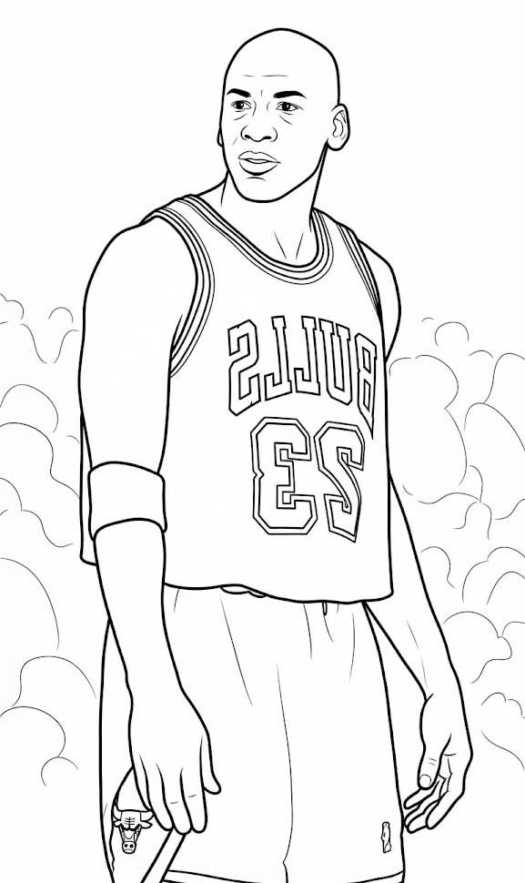 Michael Jordan afdrukbaar basis