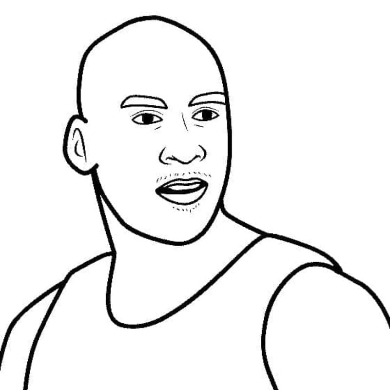 Michael Jordan gratis afdrukbaar eenvoudig