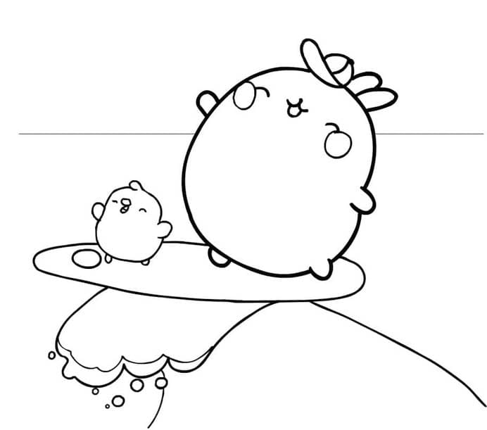 Molang afdrukbaar basis