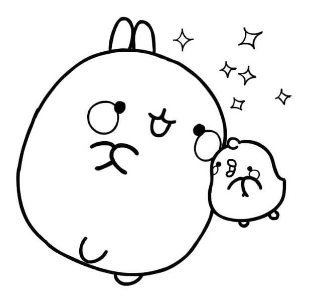 Molang afdrukbaar eenvoudig
