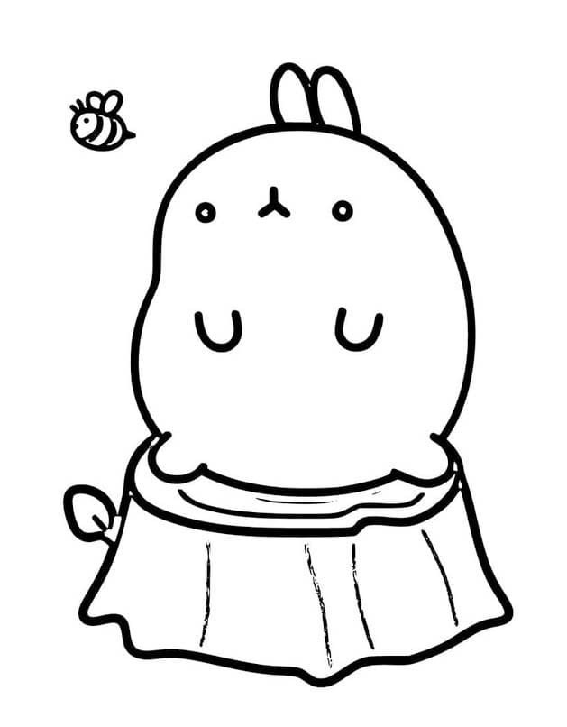 Molang gratis afdrukbaar simpel