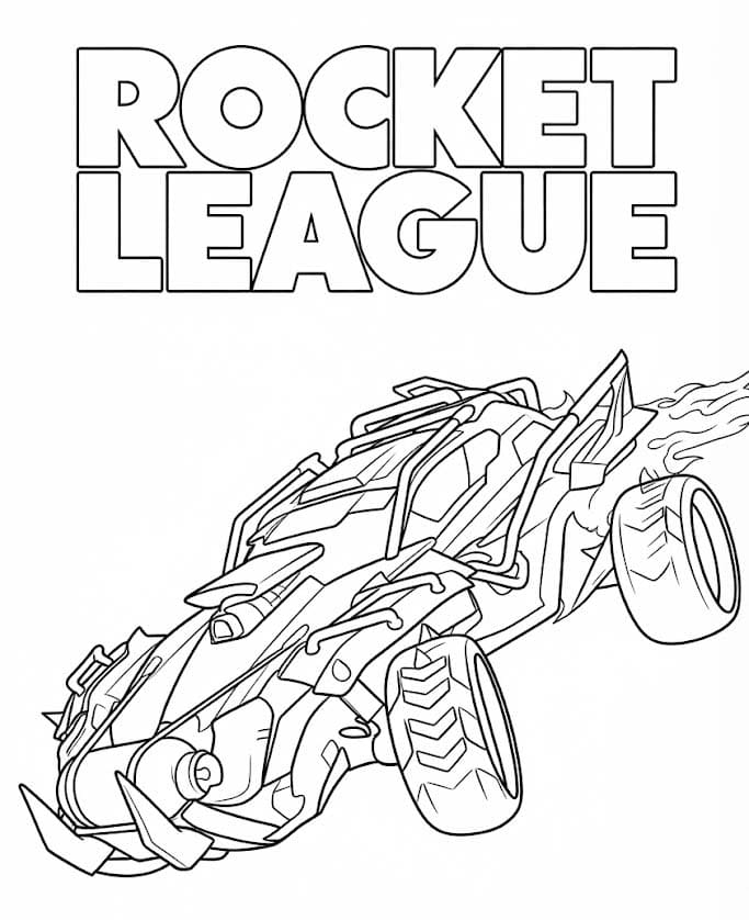 Rocket League afdrukbaar simpel
