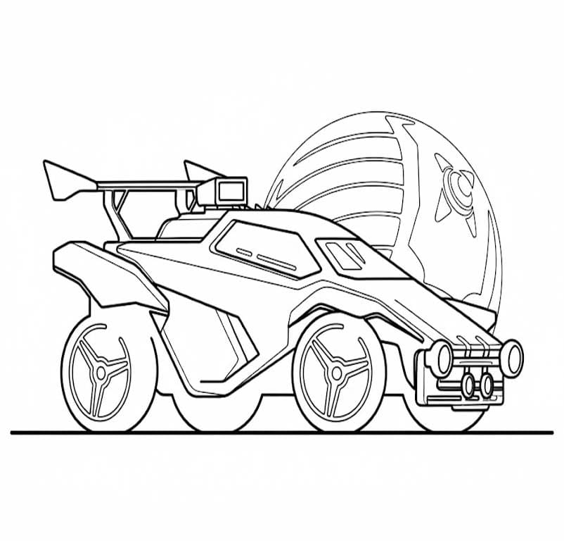 Rocket League afdrukbaar voor kinderen
