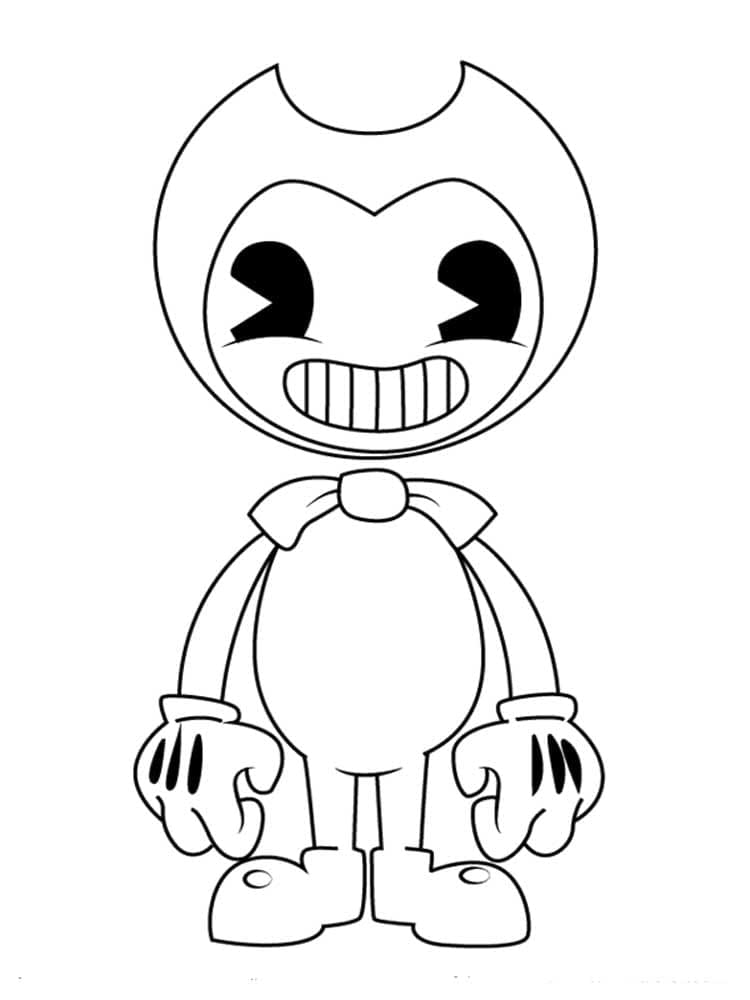 Tekenen Bendy gratis afdrukbaar basis