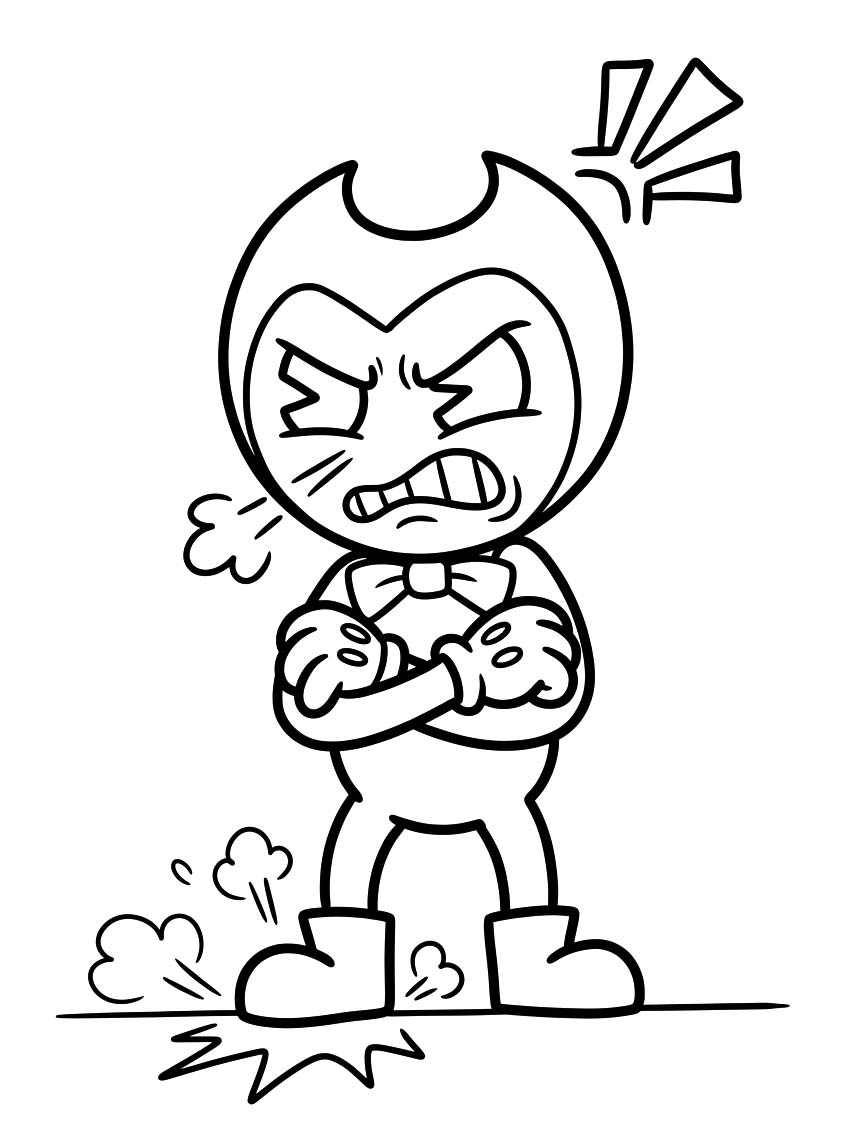 Tekenen Bendy gratis eenvoudig