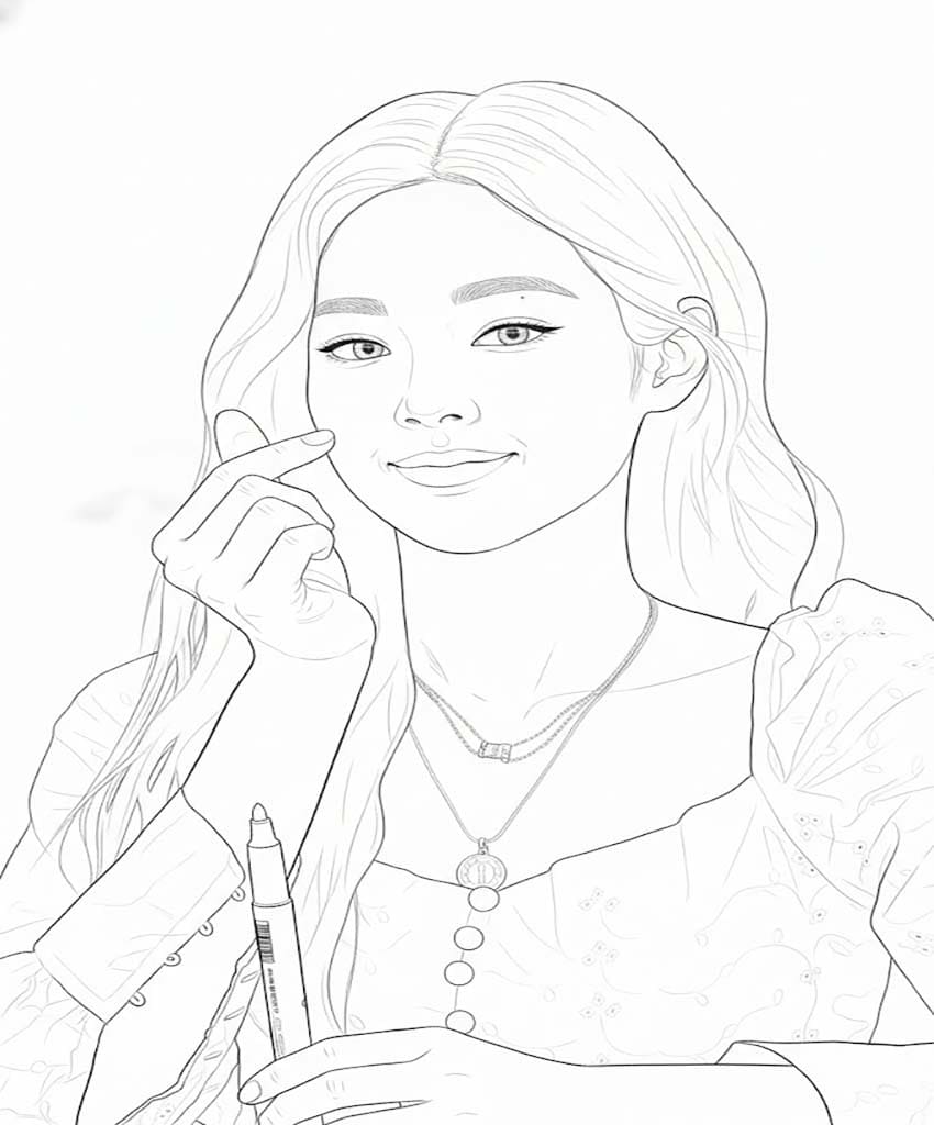 Tekenen Blackpink gratis simpel