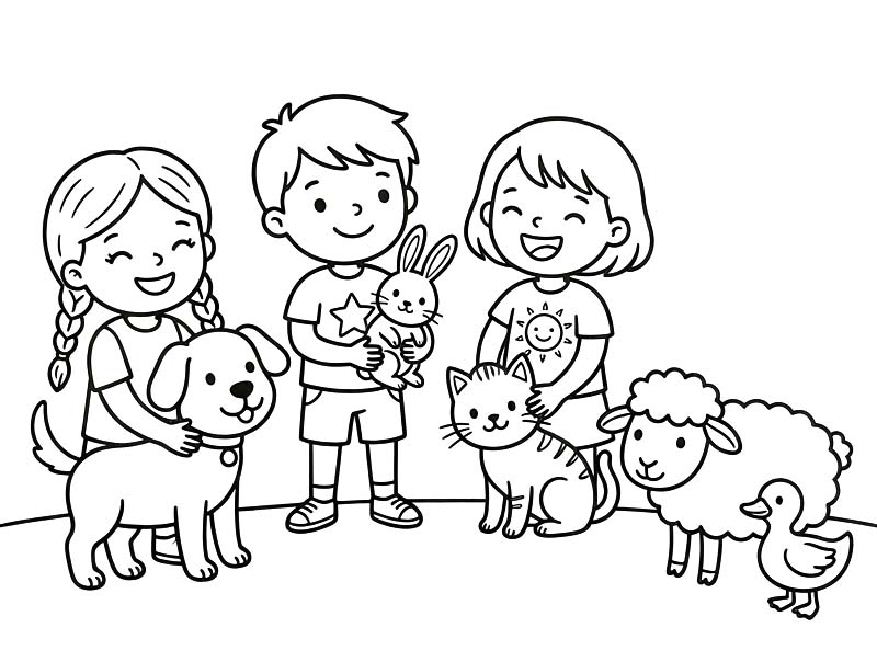 Tekenen Dierendag gratis voor kinderen