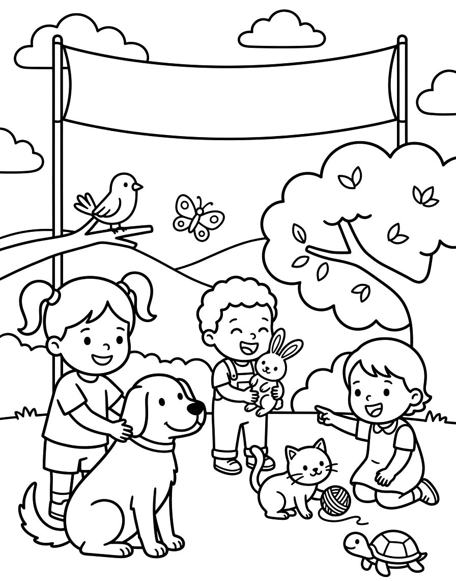 Tekenen Dierendag voor kinderen
