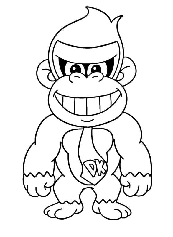 Tekenen Donkey Kong gratis