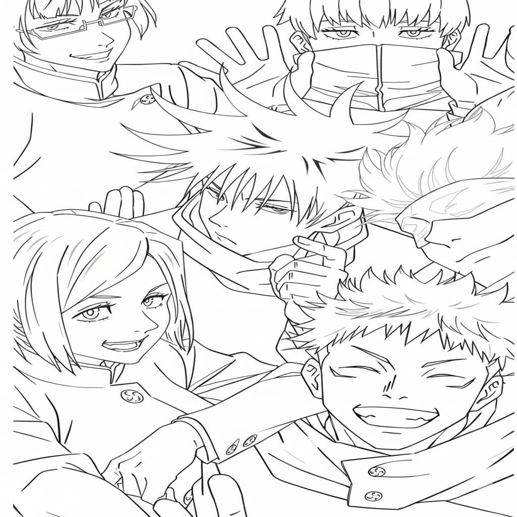 Tekenen Jujutsu Kaisen eenvoudig