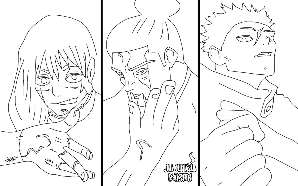 Tekenen Jujutsu Kaisen simpel
