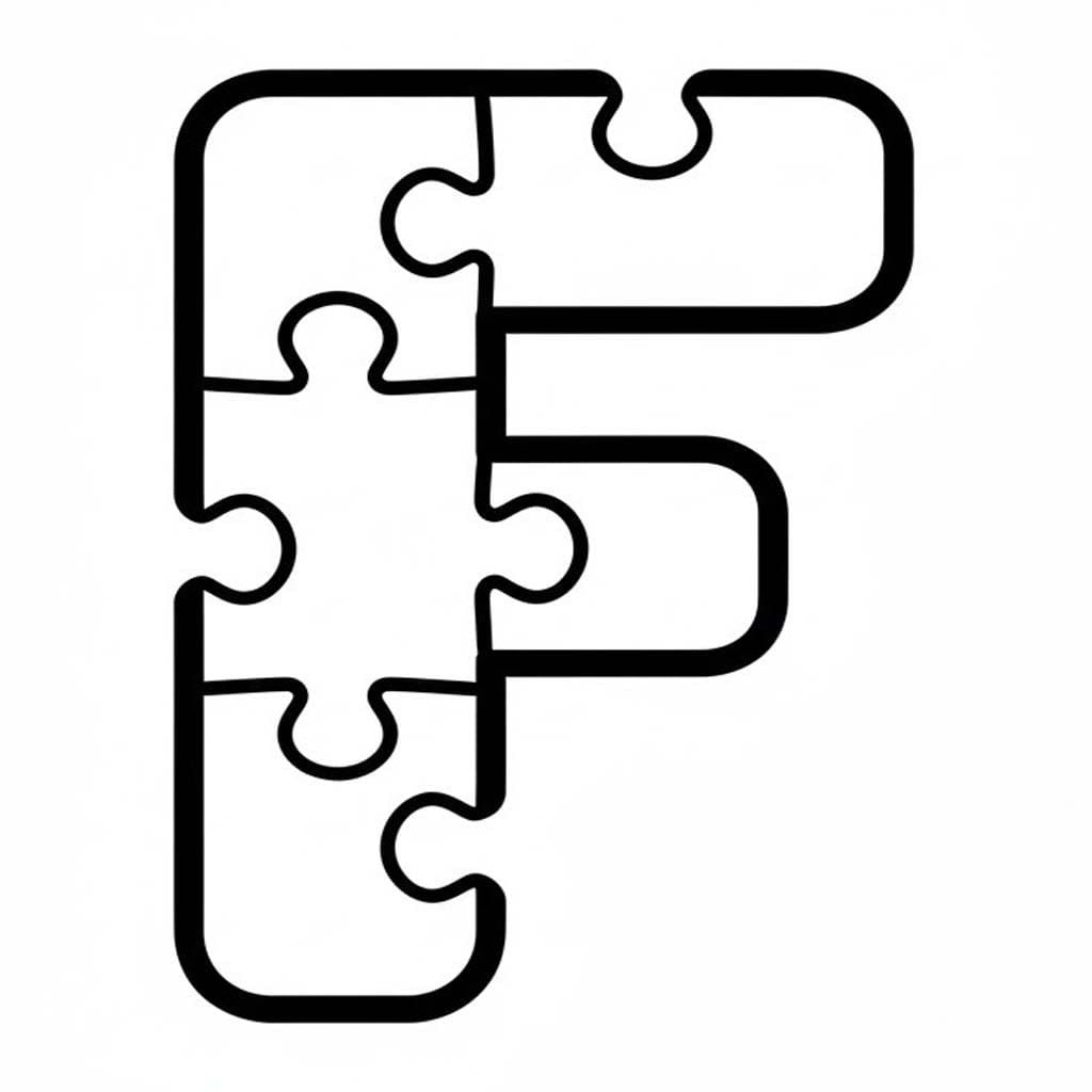 Tekenen Letter F eenvoudig