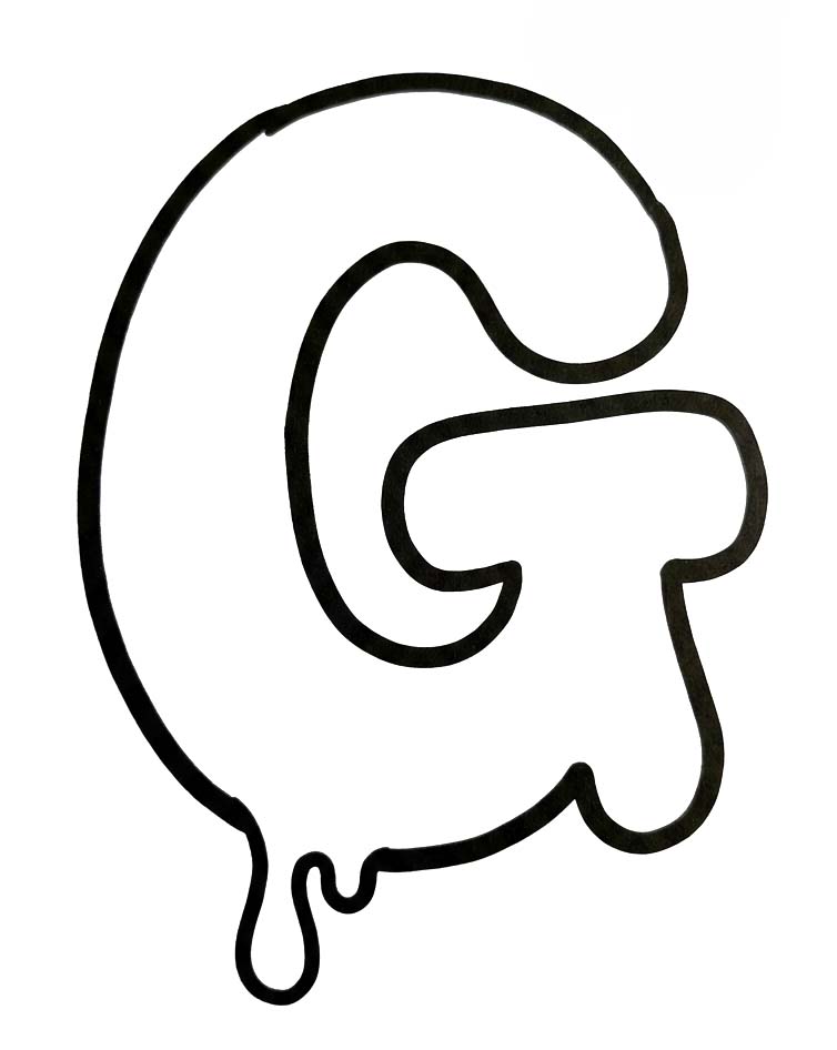 Tekenen Letter G eenvoudig